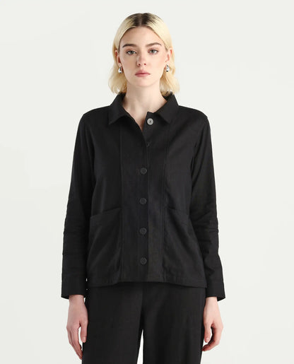 JOMOW T Womens Shacket Olive | RAREISM at Broadway