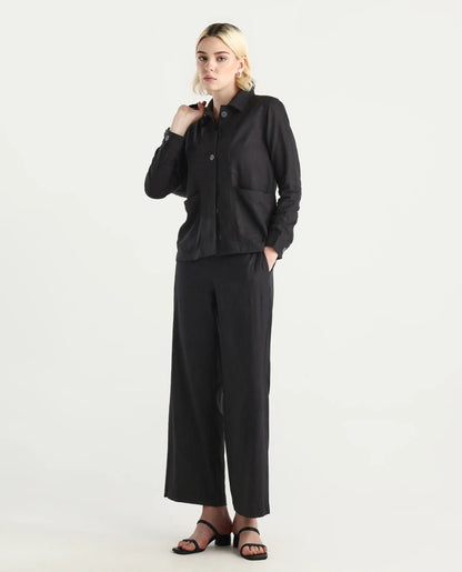 JOMOW T Womens Shacket Olive | RAREISM at Broadway