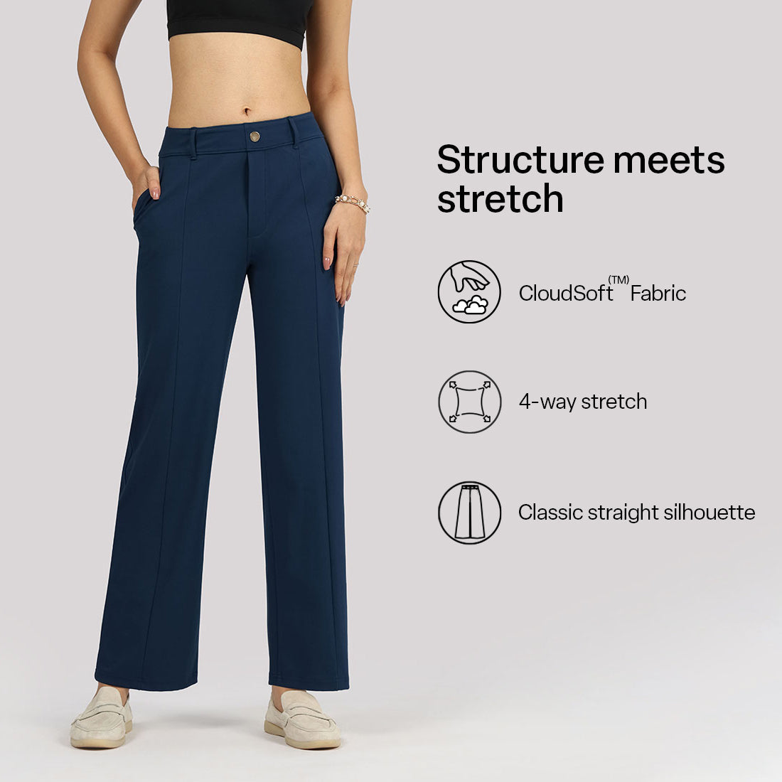 Ultimate Straight Trousers | Blissclub at Broadway