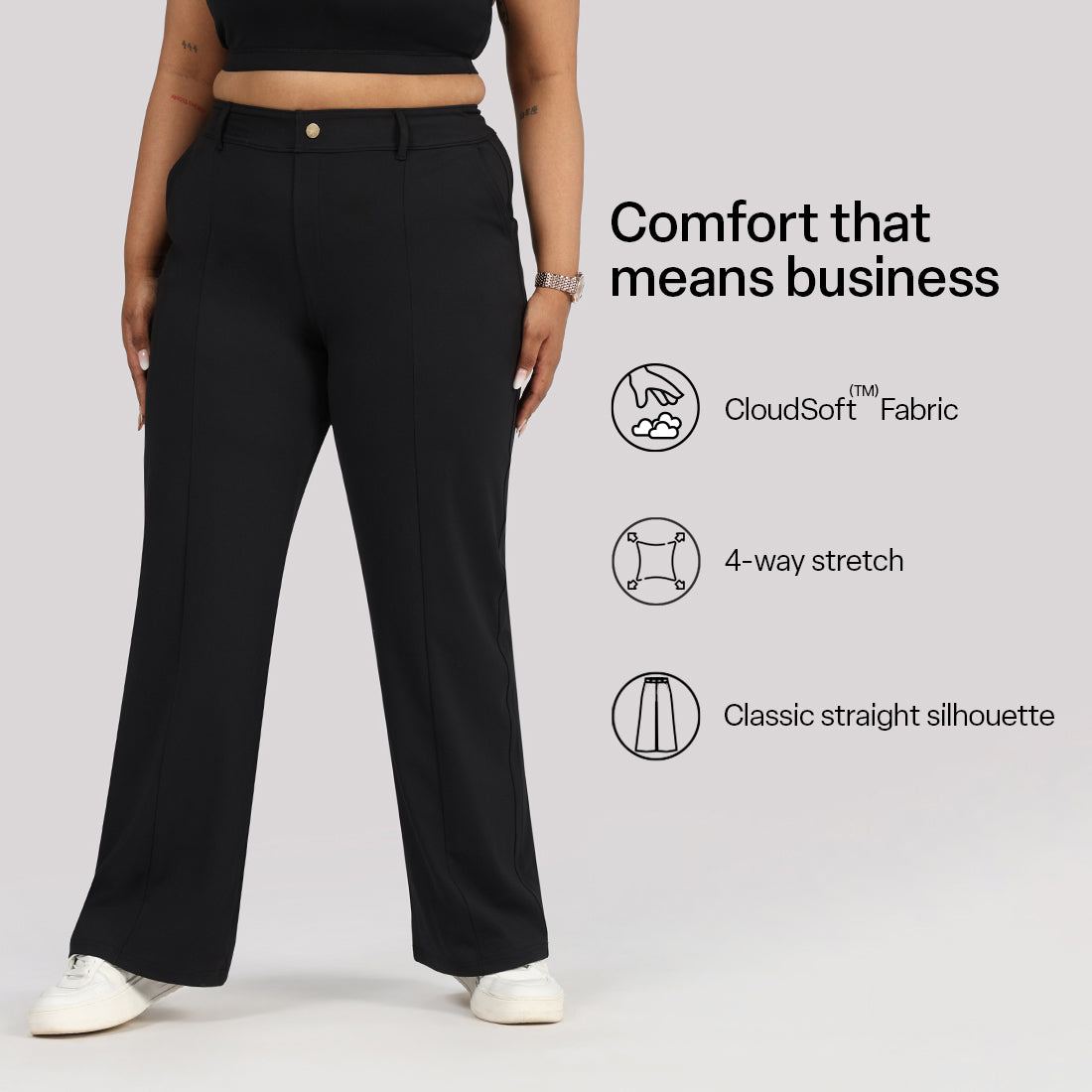 Ultimate Straight Trousers | Blissclub at Broadway
