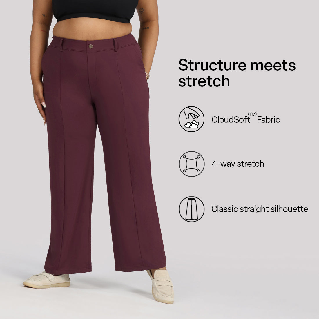 Ultimate Straight Trousers | Blissclub at Broadway