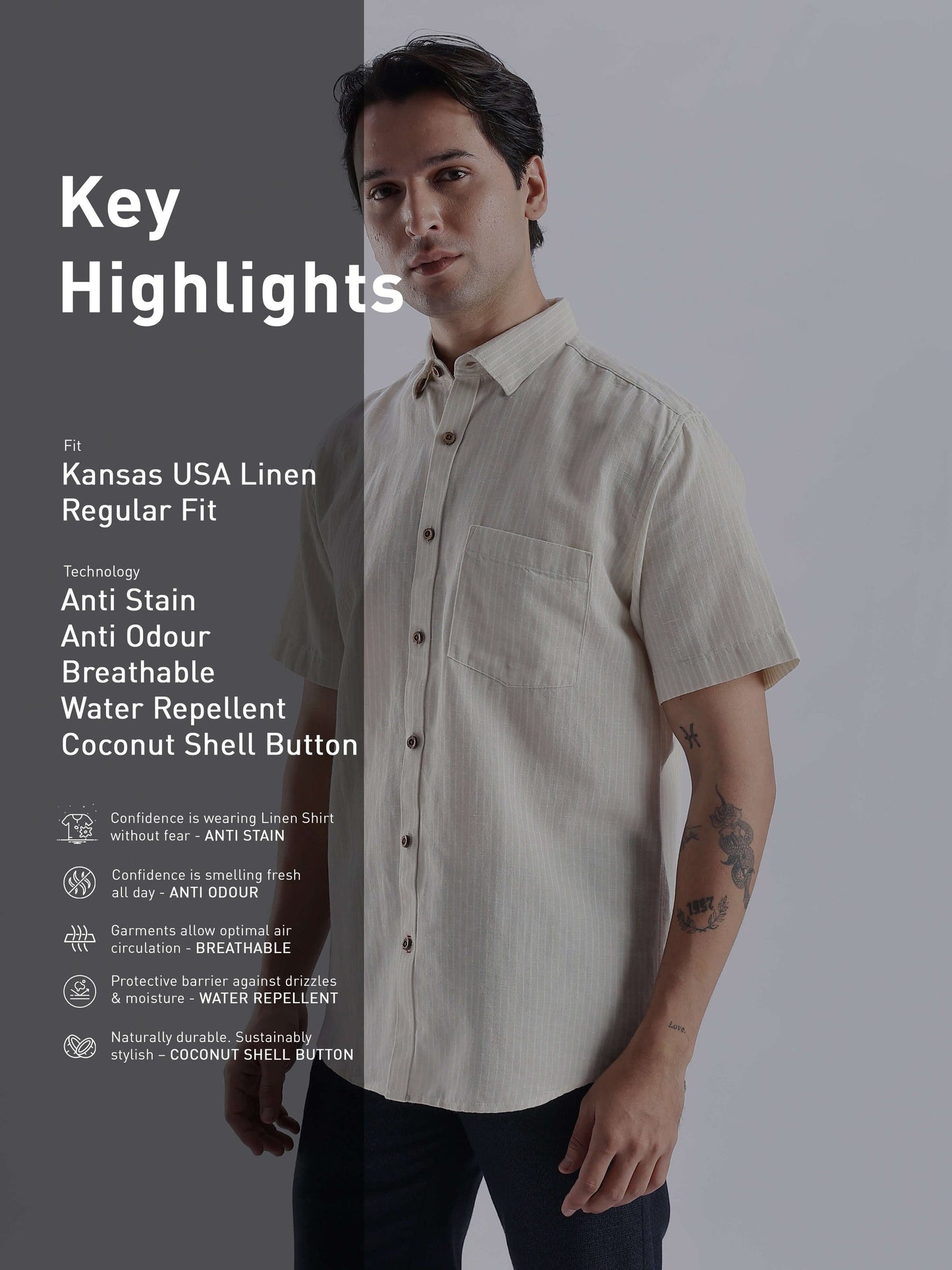 Shirt | Anti Stain Anti Odor Water Repellent  SANDYGLOW SHIRT