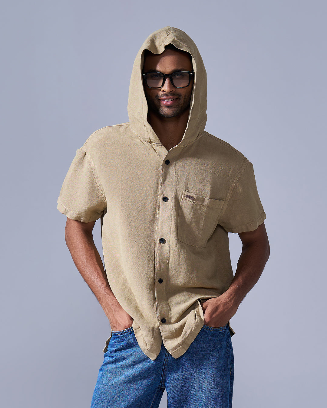 RWDY DRIFT HOODIE SHIRT | MOSS KHAKHI | RWDY at Broadway