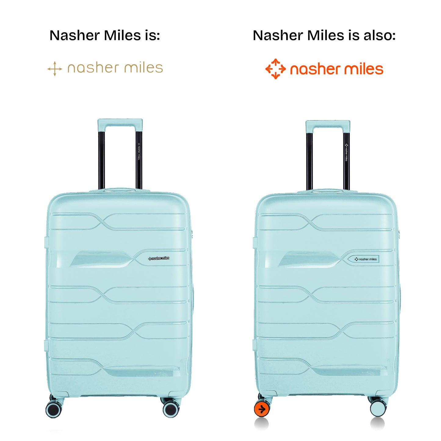 Nasher Miles Paris Hard-Sided Polypropylene Check-in Luggage 28 inch | 75cm | 8 Wheels Large Trolley Bag for Travel | Suitcase (Pastel Green)