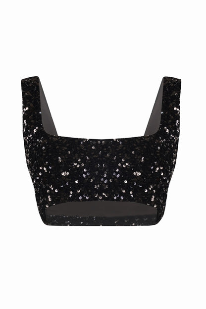 LEILA Sequins Crop