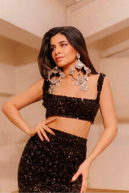 LEILA Sequins Crop