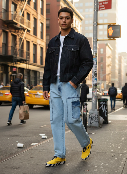 Icey Blue Men's Baggy Fit