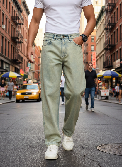 Urban Cool Classic Men'S Straight Fit Jeans