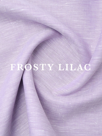 100% Linen Soft Touch Frosty Lilac