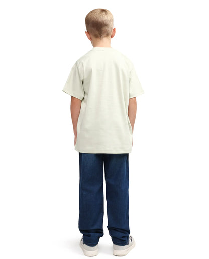 Rare Ones Kids Loet-1 Dark Blue Cotton Blend Fabric Zipper Closure Regular Fit Jeans