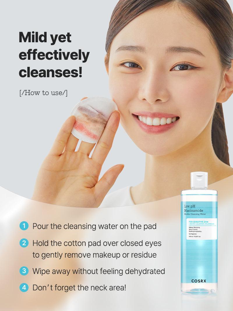 Low pH Niacinamide Micellar Cleansing Water | Cosrx at Broadway