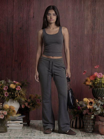 Low Rise Flared Sweatpants