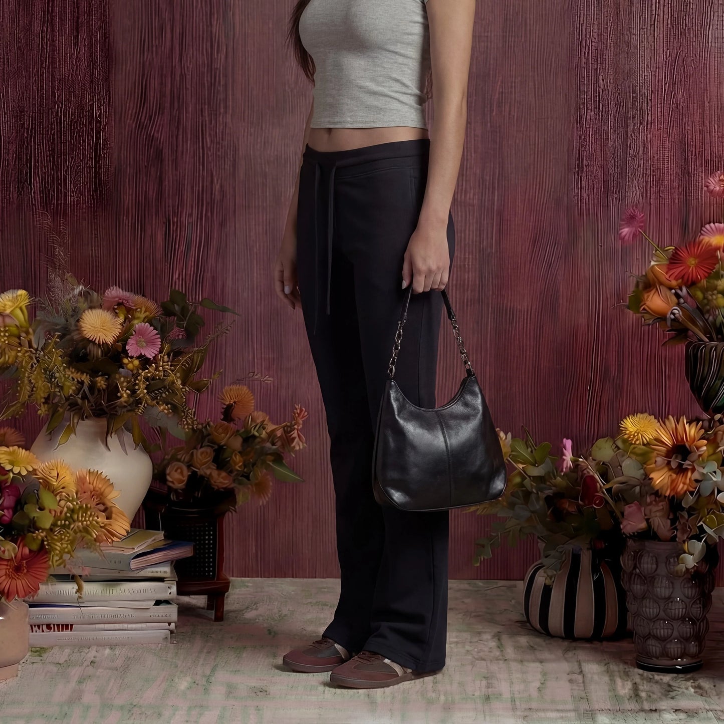 Low Rise Flared Sweatpants
