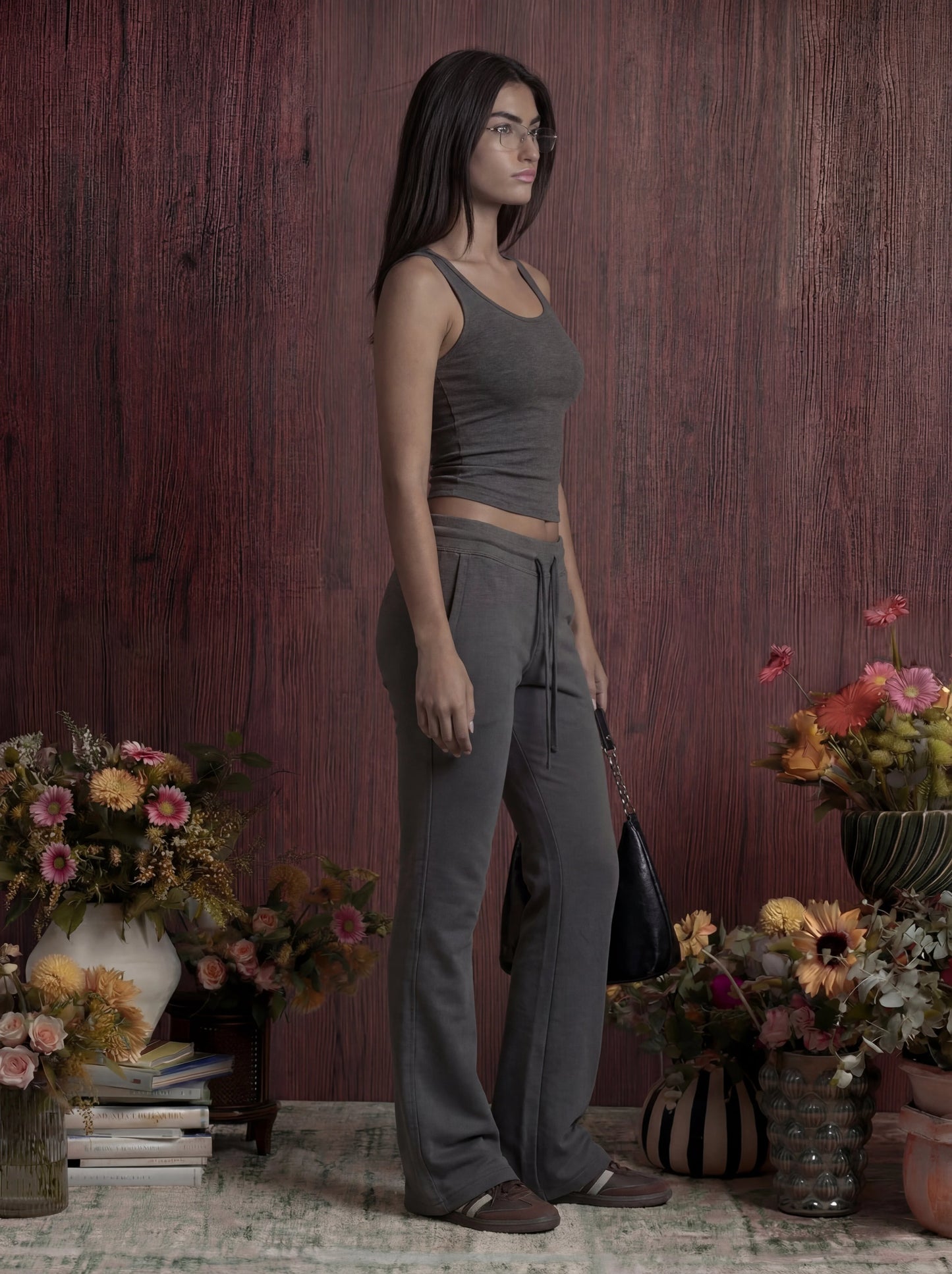 Low Rise Flared Sweatpants