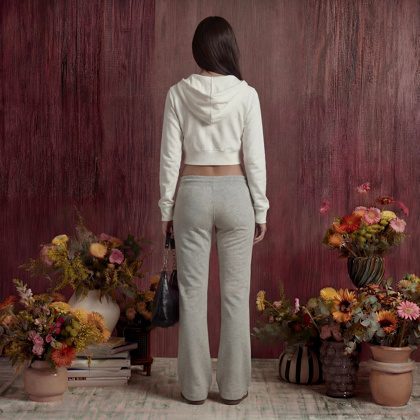 Low Rise Flared Sweatpants