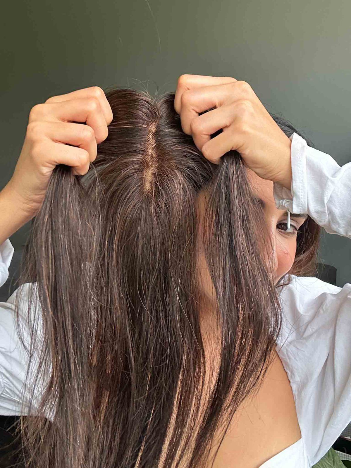 Nish Hair, Subtle Highlight Scalp Line