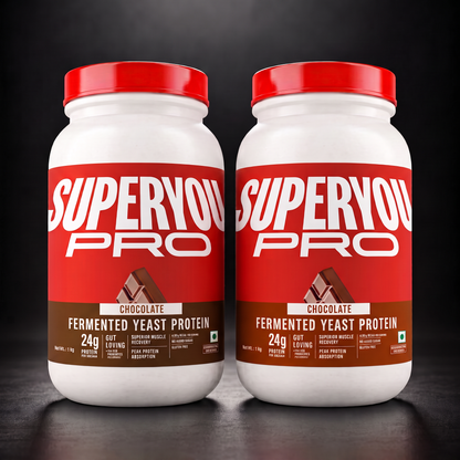 Chocolate Fermented Yeast Protein - 1Kg Jar x 2