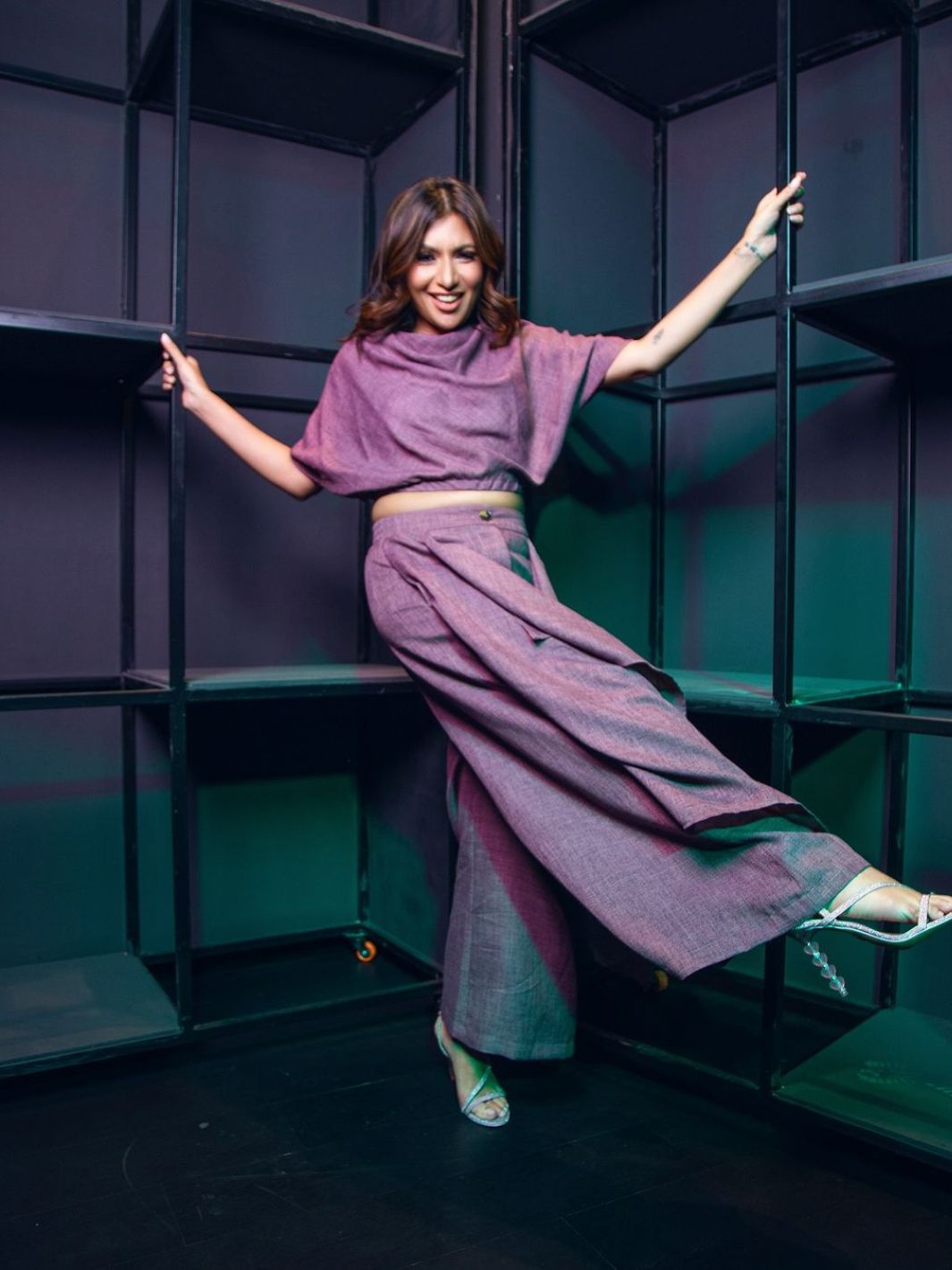 Mersin Purple Layered Pant