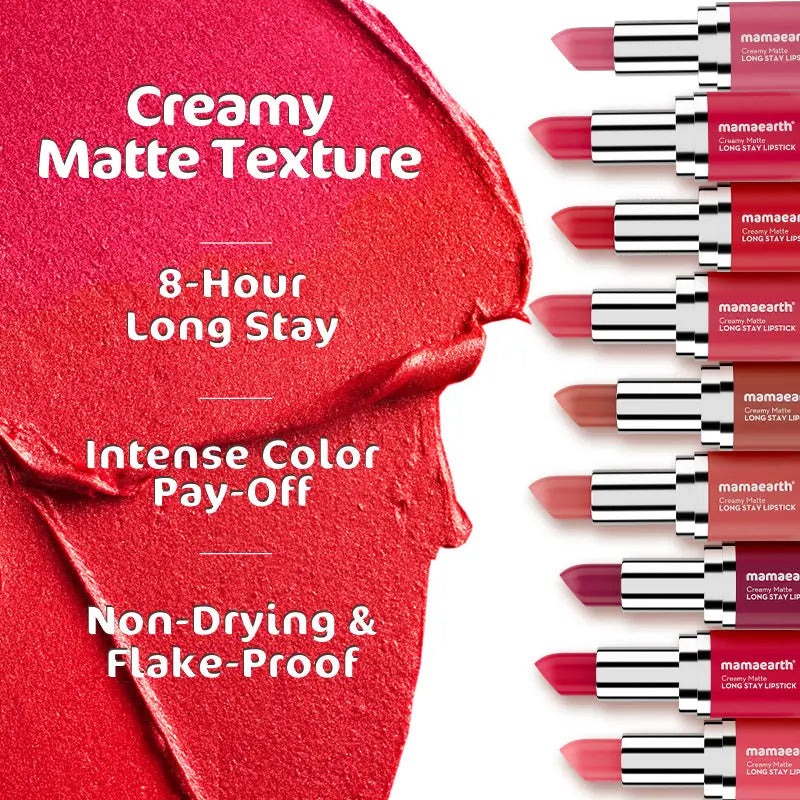 Creamy Matte Long Stay Lipstick 06 Apricot Taupe