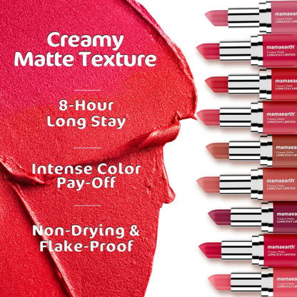 Mamaearth Creamy Matte Long Stay Lipstick - 03 Pink Rose