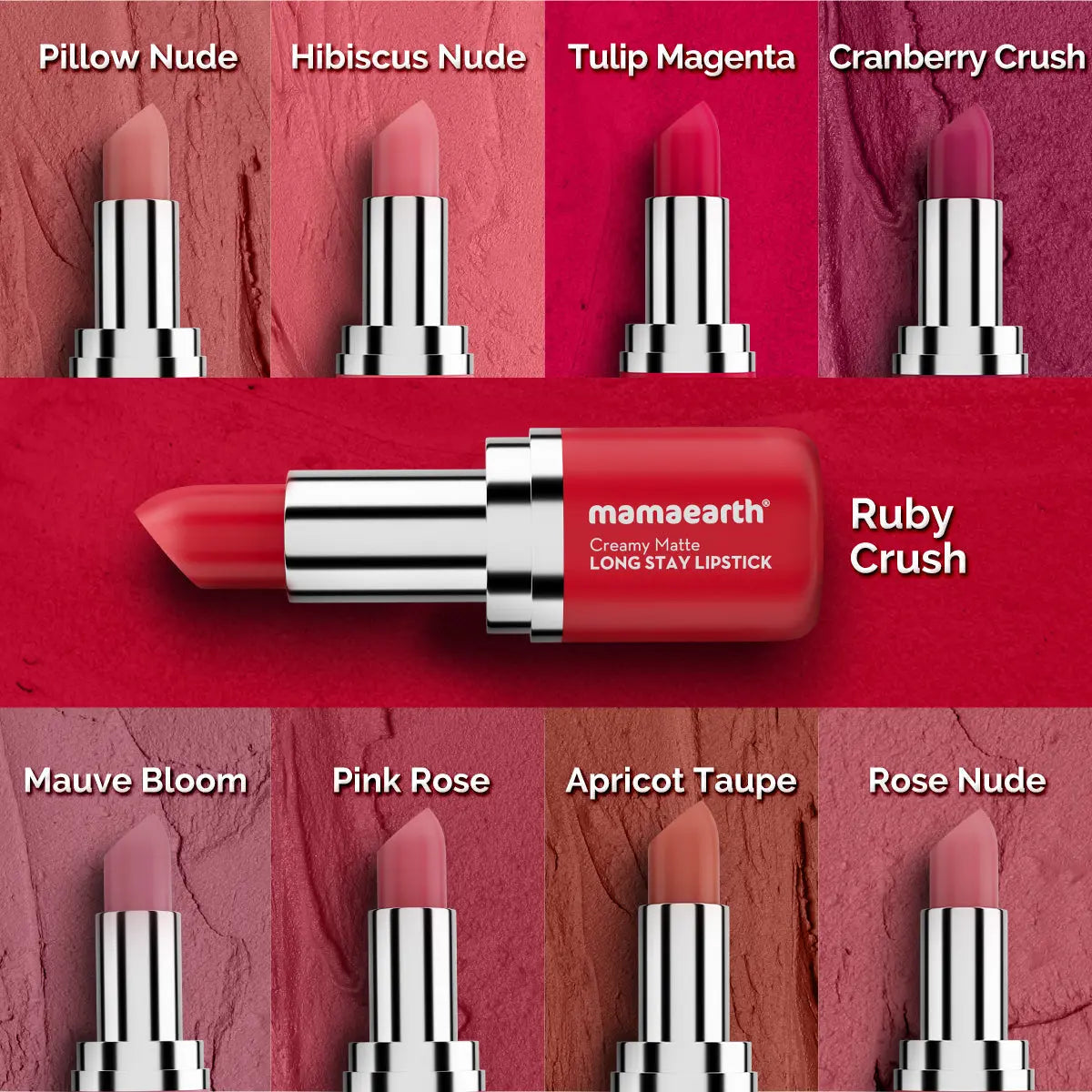 Mamaearth Creamy Matte Long Stay Lipstick - 03 Pink Rose