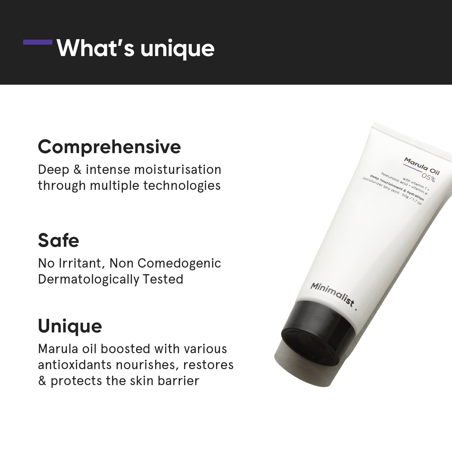 Minimalist Marula Oil 05% Moisturizer 50g