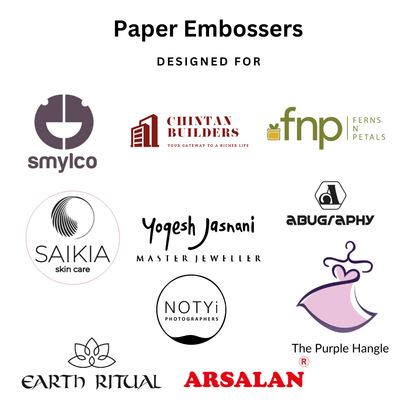 Matte Gold Embossing Cards | Custom Embosser Accessory India