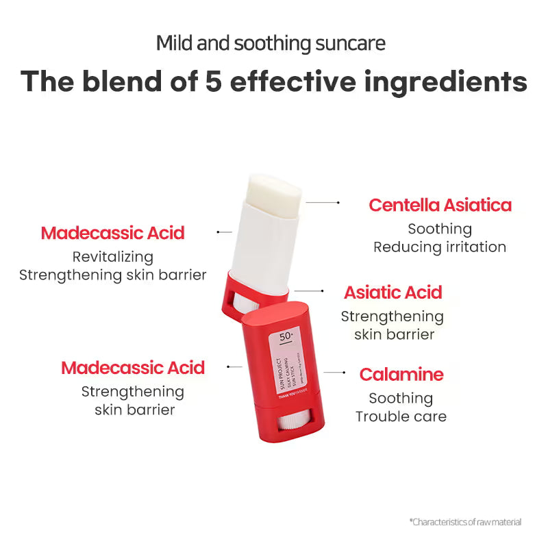 Thank You Farmer Sun Project Silky Calming Sun Stick SPF50+ PA++++ | Thank You Farmer at Broadway