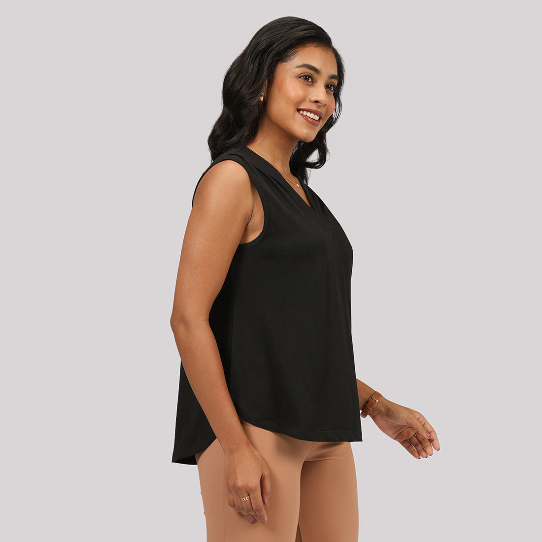 Cotton Pro Sleeveless Work Top | Blissclub at Broadway