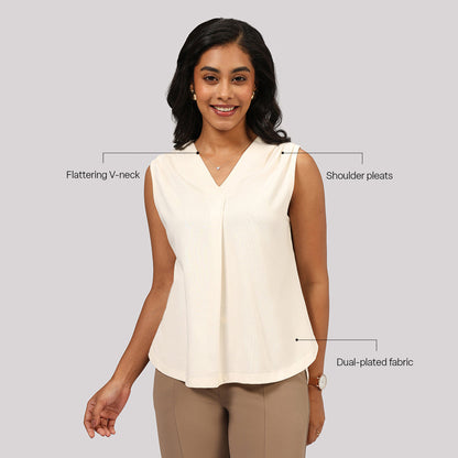 Cotton Pro Sleeveless Work Top | Blissclub at Broadway