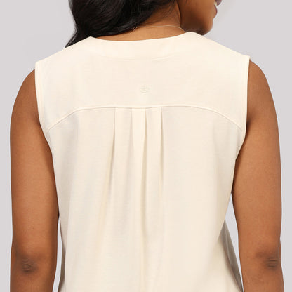 Cotton Pro Sleeveless Work Top | Blissclub at Broadway