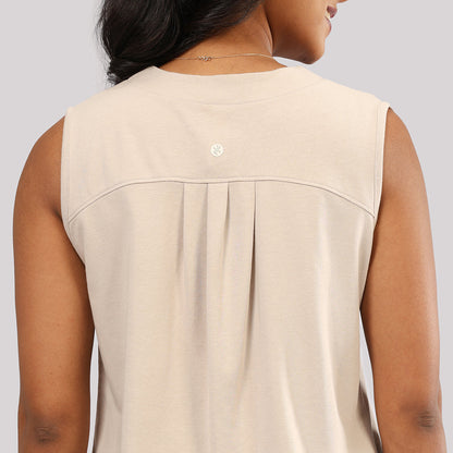 Cotton Pro Sleeveless Work Top | Blissclub at Broadway