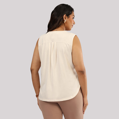 Cotton Pro Sleeveless Work Top | Blissclub at Broadway