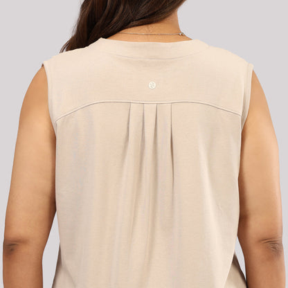 Cotton Pro Sleeveless Work Top | Blissclub at Broadway