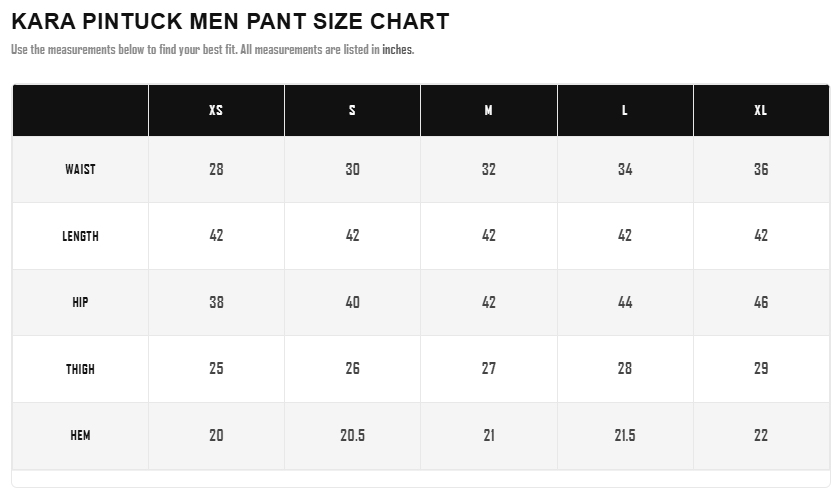 Size Guide