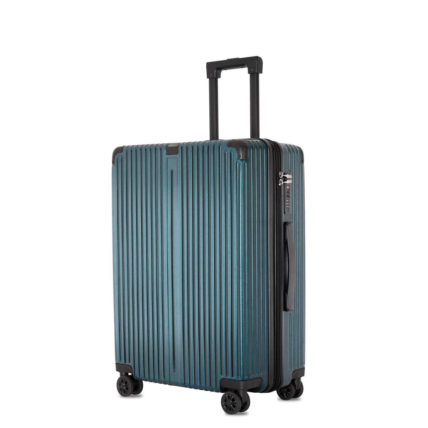 Carriall Meta Luggage Polycarbonate (PC) Hard Sided 24 inch / 65 cm Check-in Size Expandable Trolley Bag  (Green)