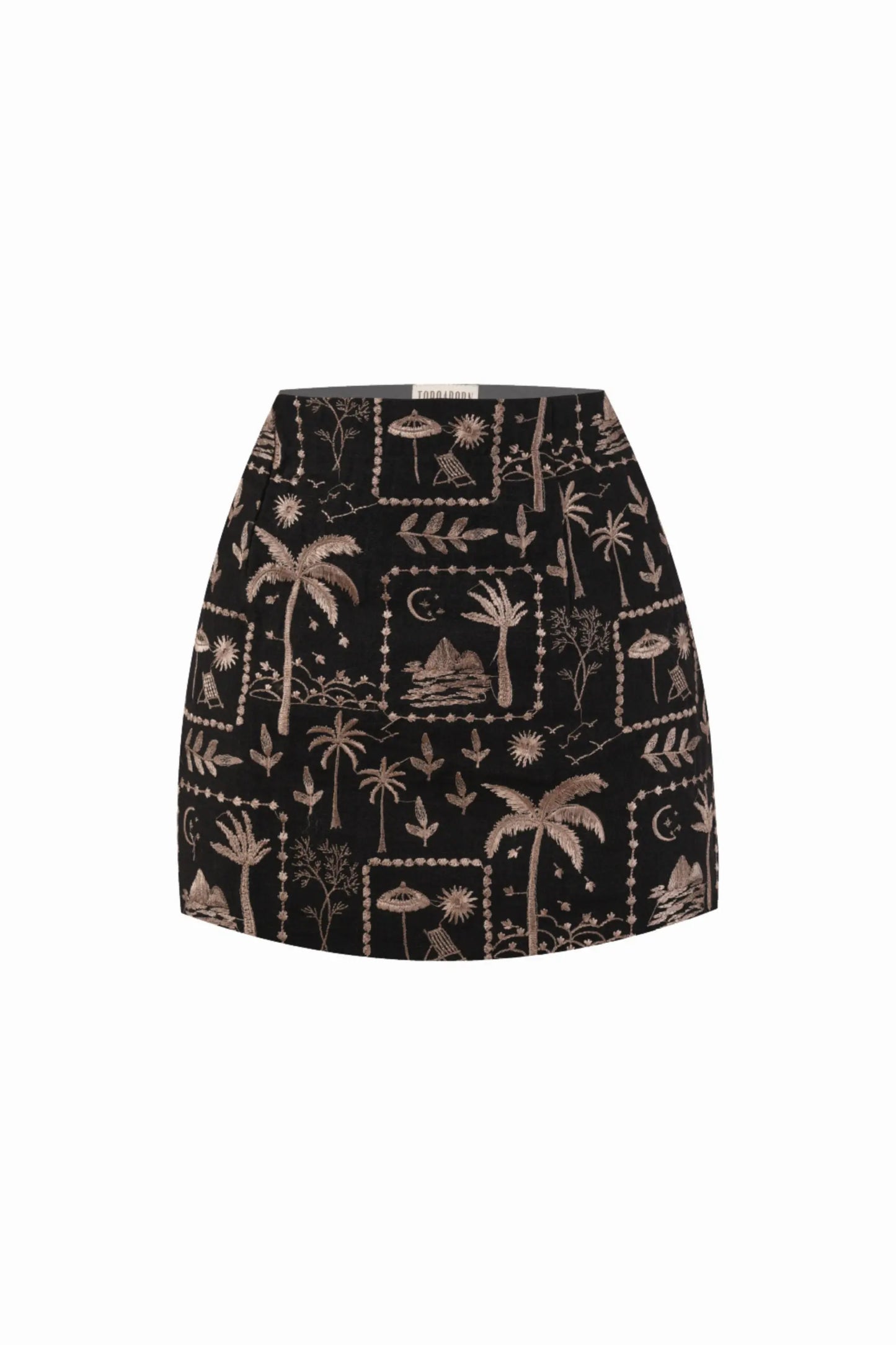 MIA Embroidered Mini Skirt