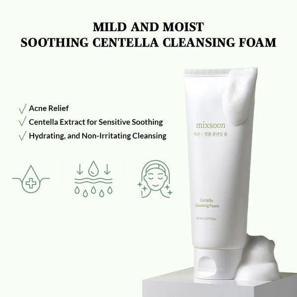 Mixsoon Centella Cleansing Foam 150 ml | Mixsoon at Broadway