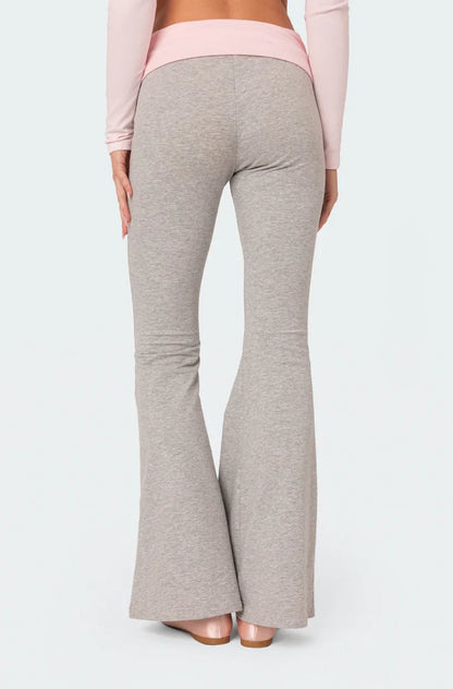 Molly Contrast Flared Leggings