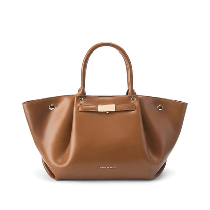 Monroe Caramel Tan Satchel Bag | Lino Perros at Broadway