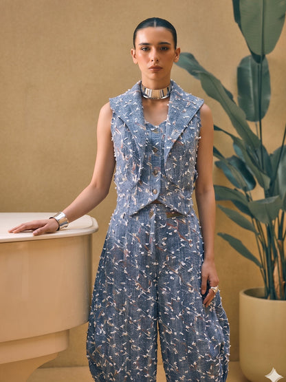 Fancy Denim Waistcoat