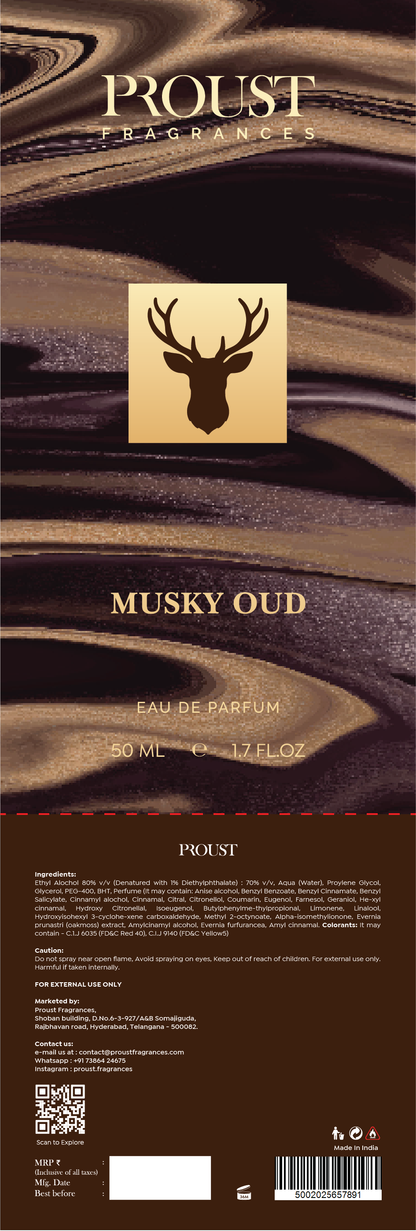 Musky Oud 50mL by Proust Fragrances