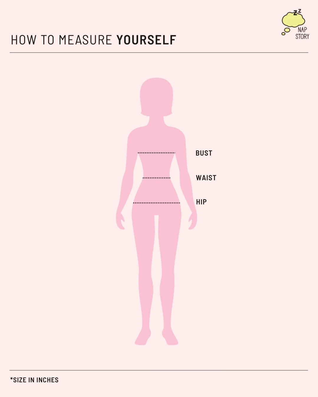 Size Chart for Bear Pyjama Set