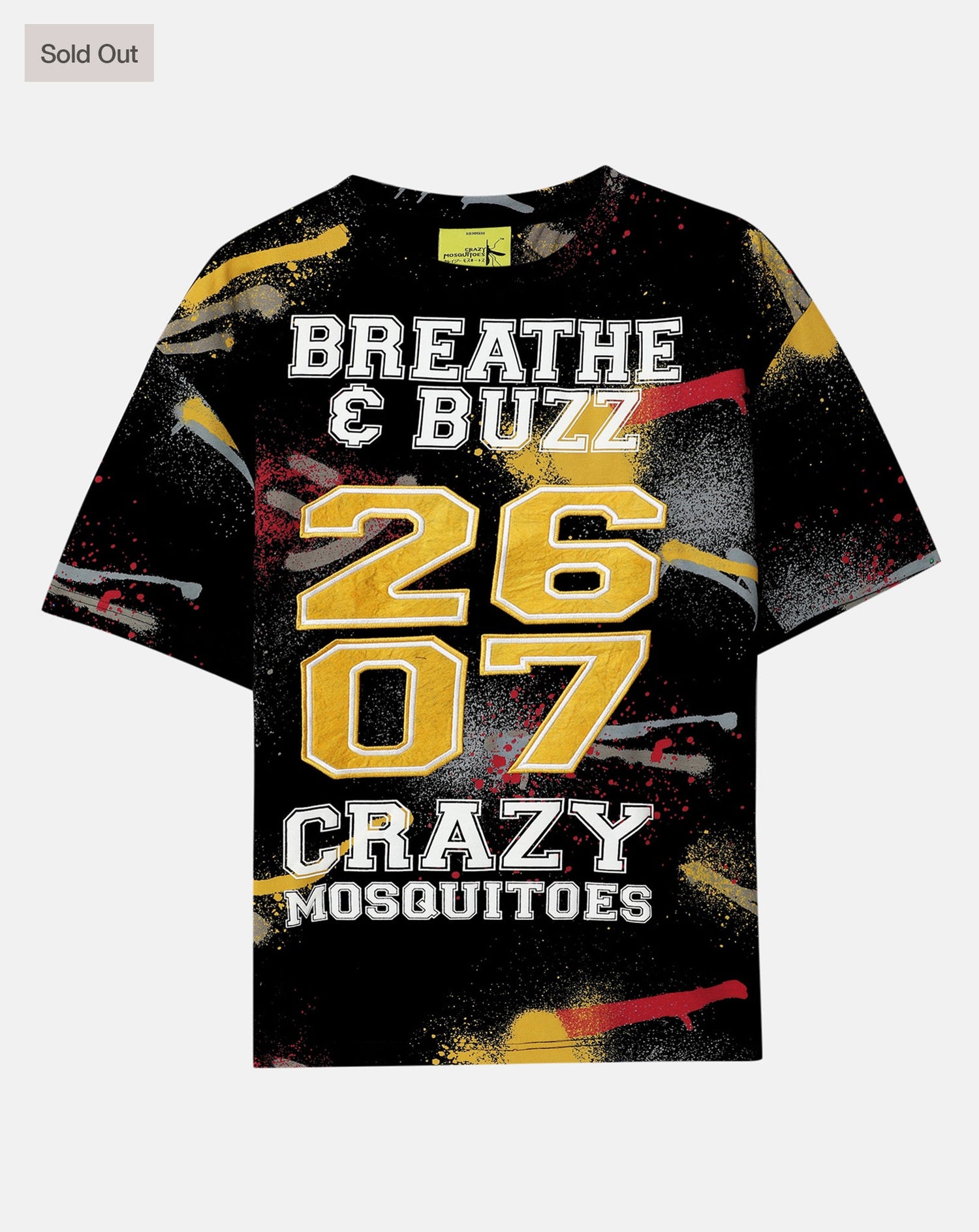 X Graphic Tee Black | Crazy Mosquitoes at Broadway