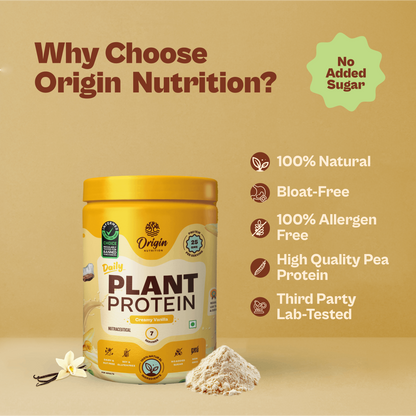 Origin Nutrition Daily Plant Protein  Vanilla