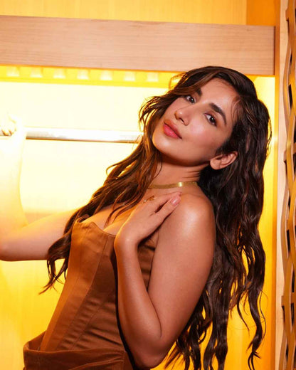 Golden Neck Lace | Nish Hair X Evil Eye Jewel