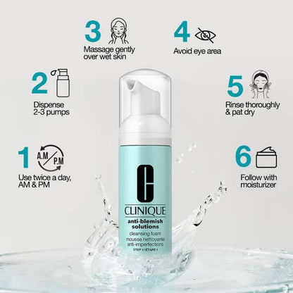 Anti-Blemish Solutions -  Cleansing Foam   - 125 ml | CLINIQUE at Broadway