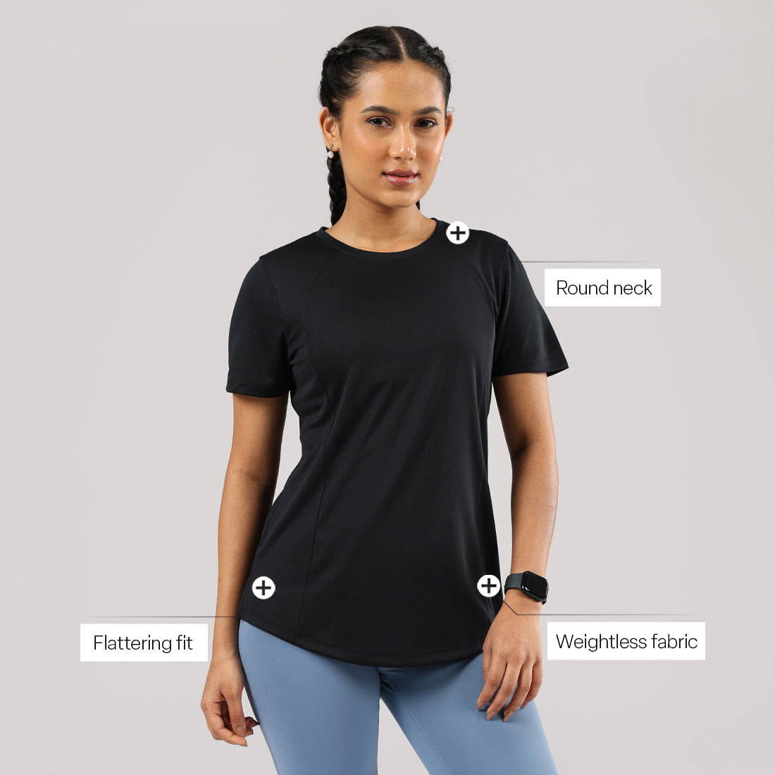 CloudFlex Round Neck Tee | BlissClub at Broadway