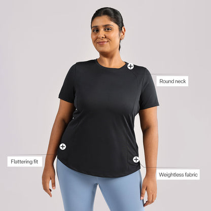 CloudFlex Round Neck Tee | BlissClub at Broadway