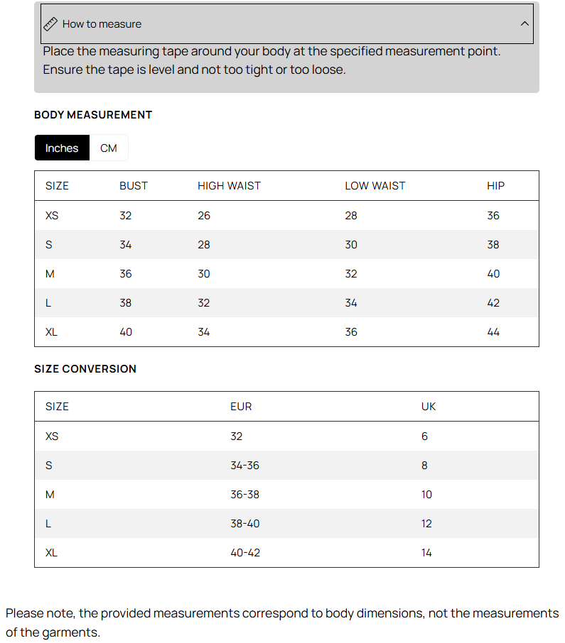 Size Guide